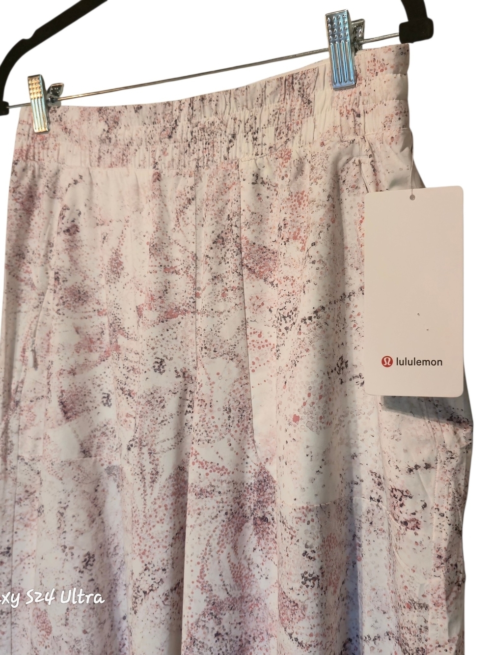 lululemon athletica White and Light Pink Patterned Track Pants - Picture 2 of 10